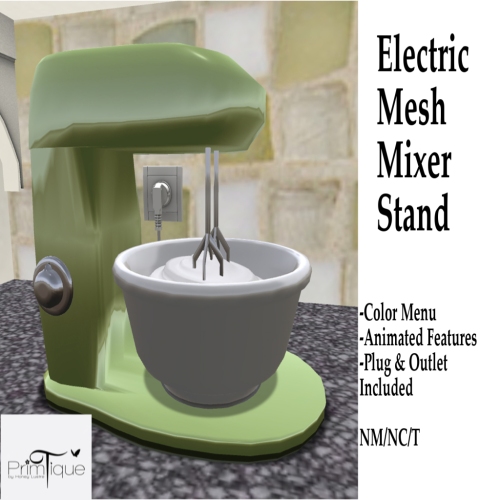 Primtique Electric Mesh Mixer Stand Advert -Honey Lustre