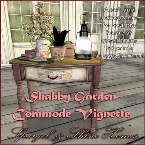 Shabby Commode Garden Vignette Vendor jpg